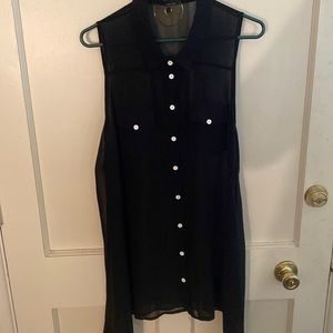 Black with white buttons